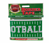 Forum Football Game Day Sunday Party plastic 20' Party Tape, Green White