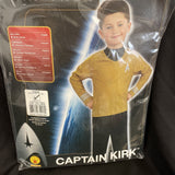 Captain Kirk Star Trek Movie Gold Shirt Fancy  Child Costume Large 12-14