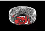 Marvel Groove Life "Spider-Man Black & White Comic" Silicone Ring Size 11