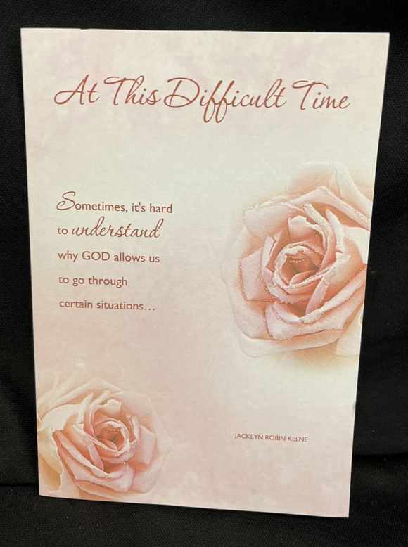 Sympathy Greeting Card w/Envelope