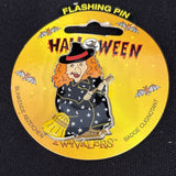 Vintage Light Up Witch Brooch Pin Eyes Should Light Up  Untested  Dead Battery1