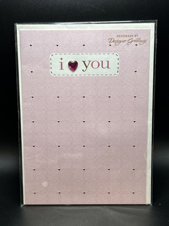 I Love You Happy Birthday Greeting Card w/Envelope