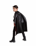 Batman & Superman 2-in-1 Reversible Cape w/ Batman Mask Youth OS