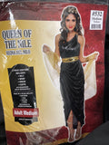 Women’s  QUEEN of the NILE Egyptian Halloween Costume Dress MEDIUM 6-8