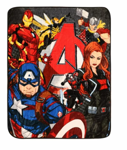 Marvel Avengers Micro Plush Throw, 48" x 60”