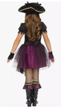 Stormy Seas Queen - Purple/Black/Gold - Costume - Girls Large 12-14