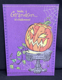 Happy Halloween Grandson Greeting Card w/Envelope