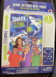 Shark Party Scene 6ft Setters With 12 Photo Props Birthday Decorations