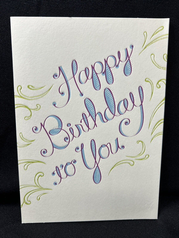 Happy Birthday Greeting Card w/Envelope