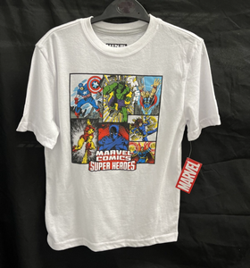 Marvel Comics Super Heroes Youth T-shirt Sz 7/8