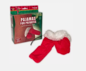 PAJAMAS FOR PRIVATES Undies Pecker Warmer Christmas Funny Adult Joke Prank Sock