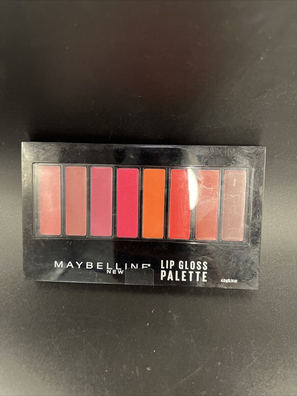 Maybelline Lip Gloss Palette 8 Shades Nude to Wine