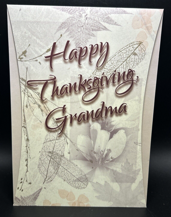 Happy Thanksgiving Grandma Greeting Card w/Envelope