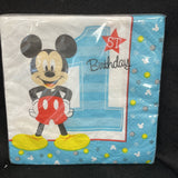 Mickey Mouse Fun To Be One Disney Kids 1st Birthday Party 16 Beverage Napkins