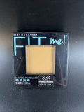 Maybelline Fit Me Matte + Poreless Pressed Powder, Warm Sun 334, 0.29 oz