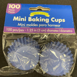 Mini Cupcake Cases 100/pkg - Royal Blue 1.25”