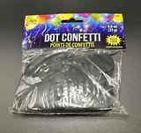 SKD Party By Forum Round Black Paper Dots Confetti 0.8oz Party Supply Decoration