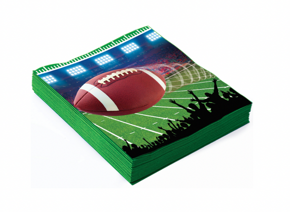 Football Sports Super Bowl Watch College Theme Party Paper Beverage Napkins 16ct