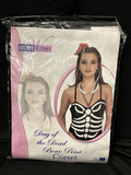 Day of the Dead Bone Print Corset Plus Size 14-161