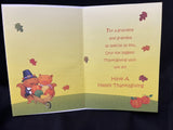 Happy Thanksgiving Grandma and Grandpa Greeting Card w/Envelope