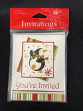 Penguin Parade Winter Party Invitations, 8ct