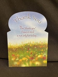 Thank You Sentiments Greeting Card w/Envelope