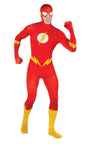 LICENSED SUPER HERO THE FLASH MORPH 2ND SKIN SUIT HALLOWEEN COSTUME XL0