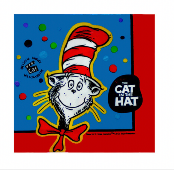 NEW IN PACKAGE CAT IN THE HAT 16 DESSERT NAPKINS PARTY SUPPLIES