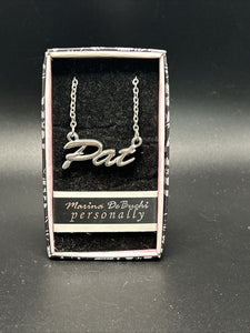 Marina DeBuchi "Pat" Necklace Silver Plated 15 +3 extender NEW