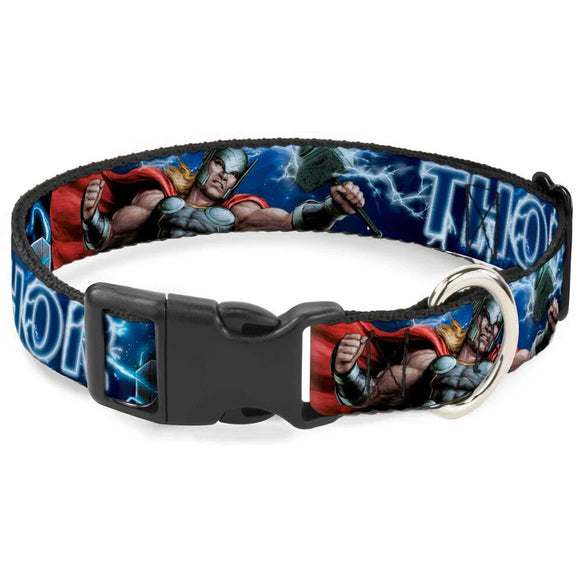 Plastic Clip Collar - Avengers THOR Hammer/Action Pose Galaxy- WTH023