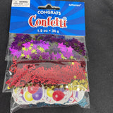 Congrats Confetti W/Stars & Balloons 1.2oz