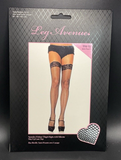 Fishnet Thigh High Stockings With Silicone Lace Top - Leg Avenue 9122