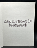 Get Well Soon Greeting Card w/Envelope