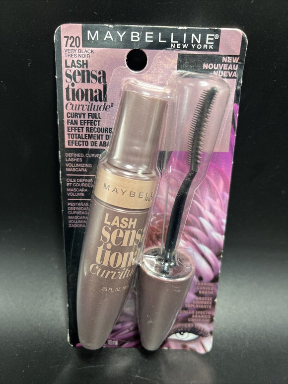 Maybelline Lash Sensational CURVITUDE Mascara 720 VERY BLACK 0.32 oz