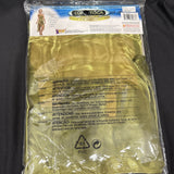 Gold Roman Toga Adult Costume Dress One Size Fits Up To Size 124