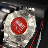 INVICTA 33394 MARVEL CAPT AMERICA Men's 48mm Silver/Blue/Red Brclt 5/40005