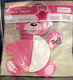 It’s A Girl! Honeycomb Bear Decor - 3 - 10.25” Pieces With Strings