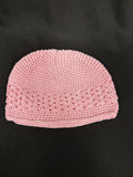 Baby Light Pink Crochet Beanie Big Dreamz0