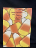 Happy Halloween Sweet Friend Greeting Card w/Envelope