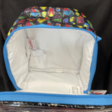 Marvel Heroes 3D Panel Insulated Lunch Bag Zip Closure Side Pocket & Adjustable