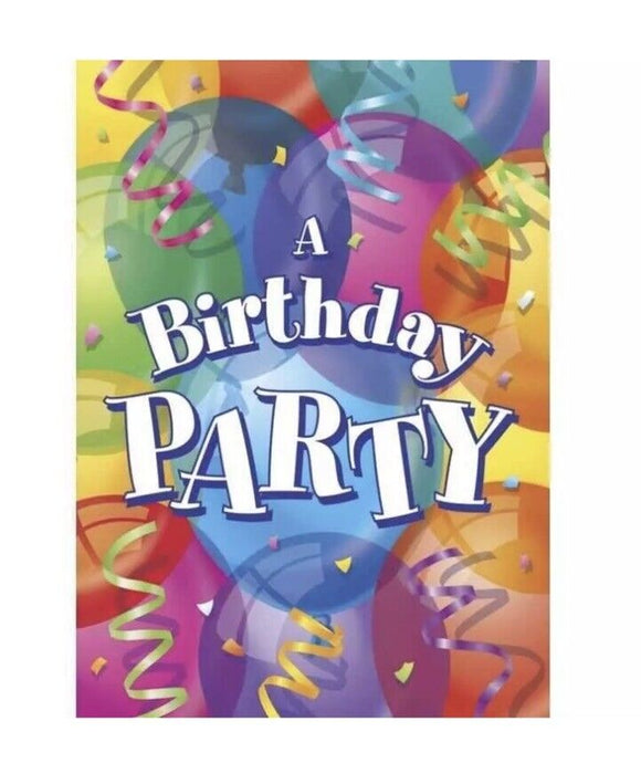 Brilliant Happy Birthday Invitations 8 Per Package Party Supplies