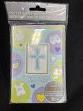 Sweet Christening Cross Invitations - Thank You Notes - Envelopes (16 Count)