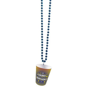 Shot Glass Happy Birthday Beads Necklace By Forum