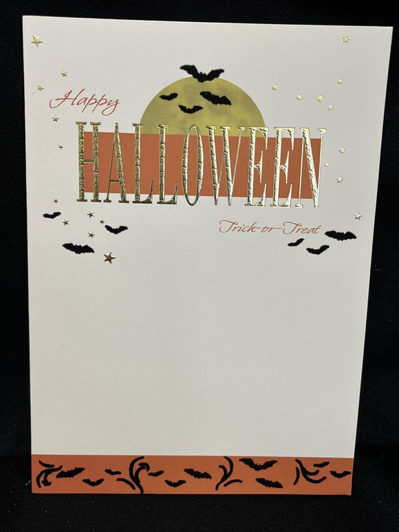 Happy Halloween Greeting Card w/Envelope