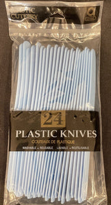 Amscan Plastic Knives - Powder Blue 24Ct