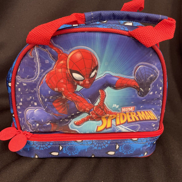 Heys Marvel Spider-Man Kids Insulated Lunch Bag Zipper Closure 2 Compartments