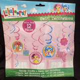 DesignWare Amscan LALALOOPSY Swirl Decorations w/Cut-outs Value Pack 12 Pcs. NEW