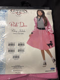 Charades Costume Child Bubble Gum Pink Poodle Skirt Size Medium 8-102