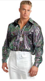 Psychedelic Swirl Disco Shirt Size S0