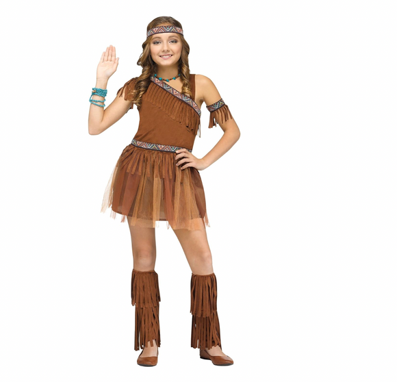 Fun World Girl's Give Thanks Costume Medium 8-10